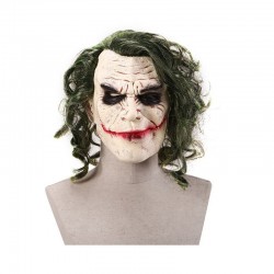 2 DELNI PUSTNI KOSTUM JOKER ( PLAŠČ Z BREZROKAVNIKOM IN MASKA )