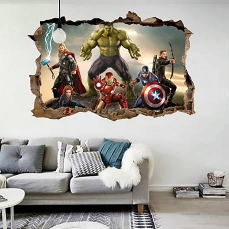 STENSKA NALEPKA " JUNAKI-HULK,THOR...."