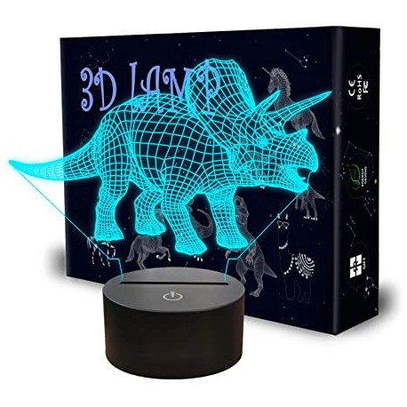 3D LED LUČKA " DINOZAVER 7 " ( 7 spreminjajočih barv ) -GARANCIJA !