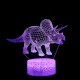 3D LED LUČKA " DINOZAVER 7 " ( 7 spreminjajočih barv ) -GARANCIJA !