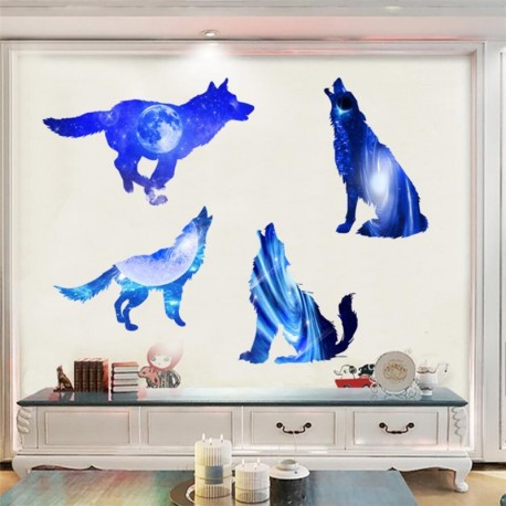 STENSKA NALEPKA " BLUE WOLF "