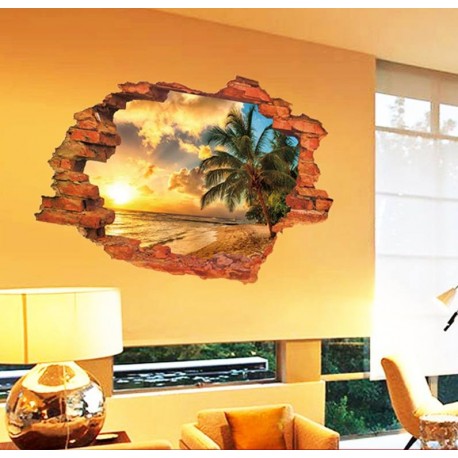 3 D STENSKA NALEPKA -SONČNI ZAHOD