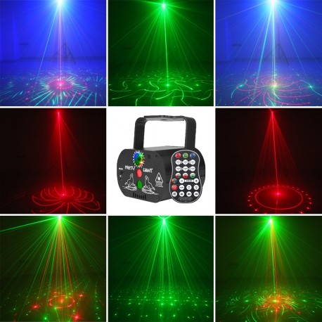 " ALIEN " mini disko laserski projektor RGB USB LED UV -64 motivov ( GARANCIJA ! )