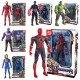 MARVEL-SPIDERMAN,HULK,IRON MAN,CAPTAIN AMERICA,THANOS-17,5 cm