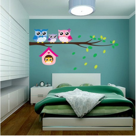 STENSKA NALEPKA "SOVJA DRUŽINICA "