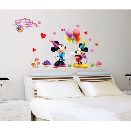 STENSKE NALEPKE - MICKEY & MINNIE 3 " ( 75*120 cm )