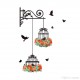 STENSKA NALEPKA " BIRDS & CAGE " (115*60 CM )