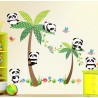 STENSKA NALEPKA " HAPPY PANDA " ( 130* 86 cm )