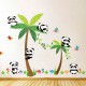 STENSKA NALEPKA " HAPPY PANDA " ( 130* 86 cm )