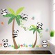 STENSKA NALEPKA " HAPPY PANDA " ( 130* 86 cm )