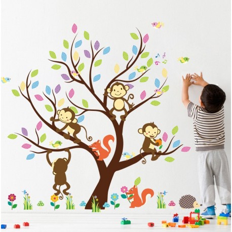 STENSKA NALEPKA "HAPPY TREE "