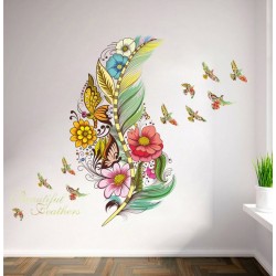 STENSKA NALEPKA " COLORFUL FEATHER "