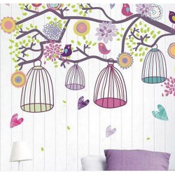 STENSKA NALEPKA " HAPPY BIRDS III "