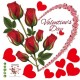 STENSKA NALEPKA "VALENTINE S DAY "
