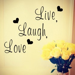 STENSKA NALEPKA "LIVE,LAUGH,LOVE"